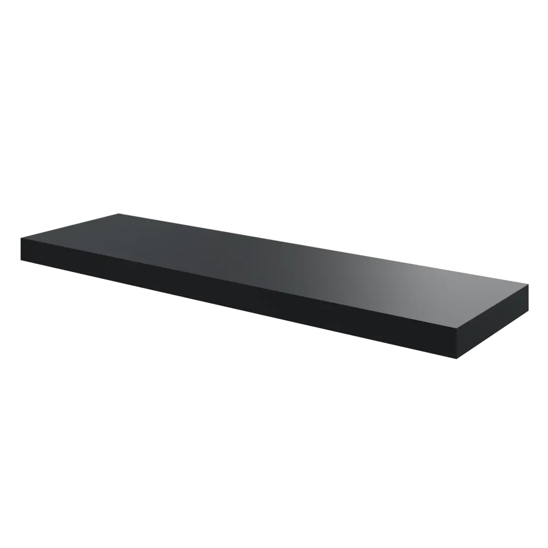 

Полка мебельная Spaceo Paris 80x23.5x3.8 см МДФ цвет чёрный