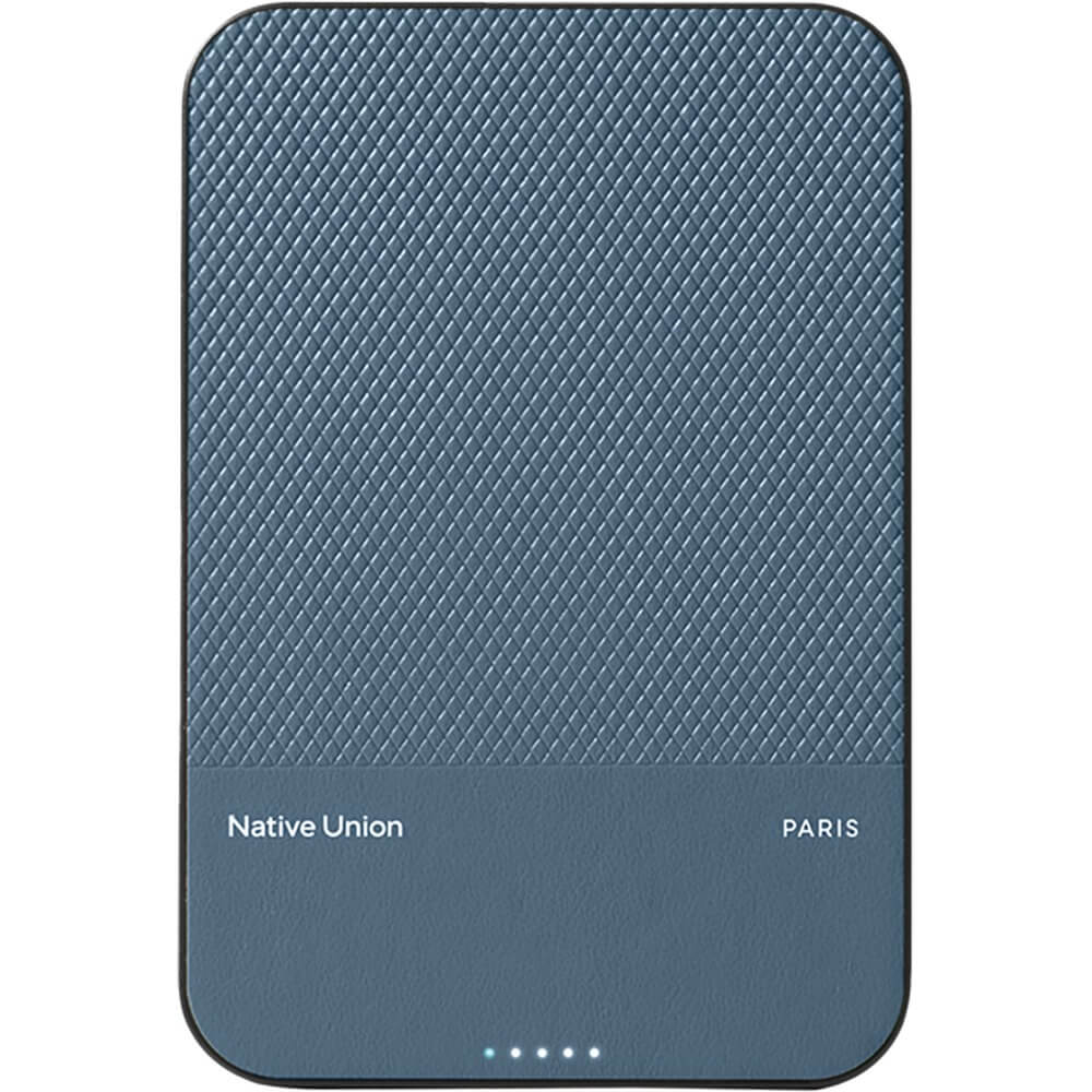 

Внешний аккумулятор Native Union Classic Magnetic 5000 мАч синий (PB-5KMS-NAV), Classic Magnetic