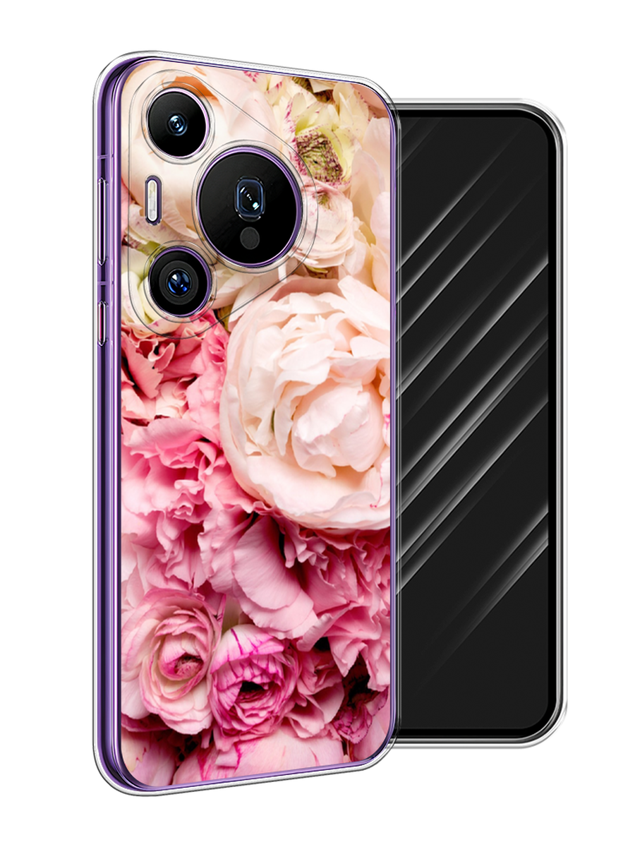 

Чехол Awog на Huawei Pura 70 Pro/70 Pro Plus "Пионы яркие", Розовый, 6124450-1