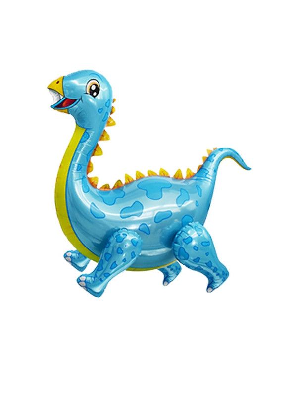 Шар ходячая фигура Веселая затея Динозавр Стегозавр 91 см голубой
