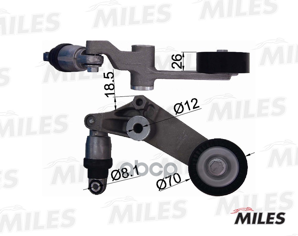 

Натяжитель Ремня Приводного Miles арт. AG00310