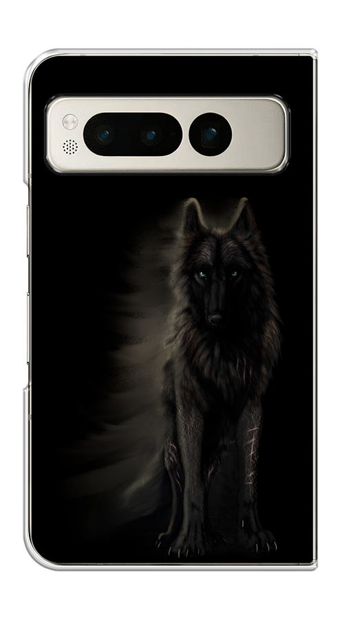 

Чехол на Google Pixel Fold "Туманный волк", Черный, 271850-1