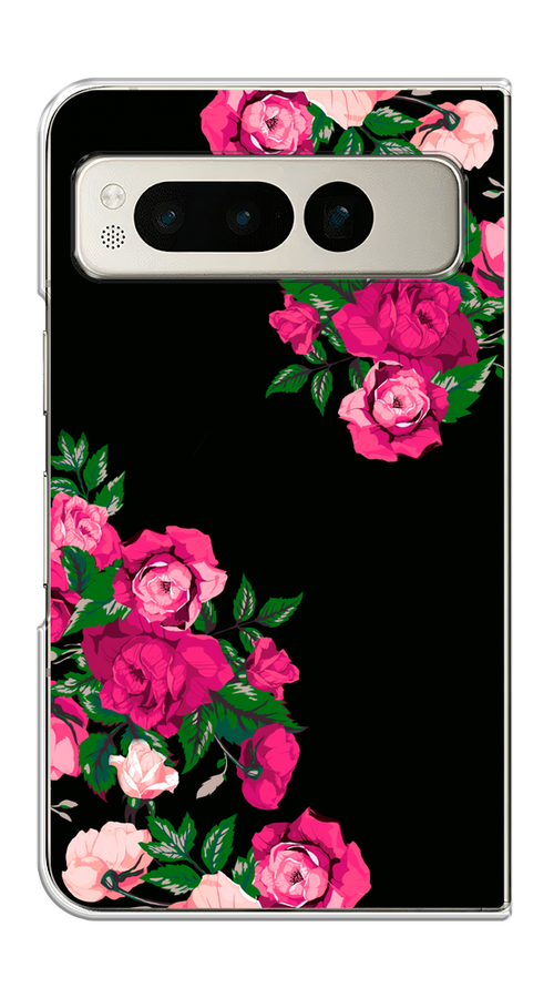 

Чехол на Google Pixel Fold "Розы фуксия", Черный;розовый;зеленый, 271850-1