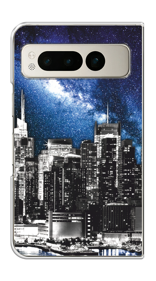

Чехол на Google Pixel Fold "Космический Нью-Йорк", Синий;серый, 271850-1