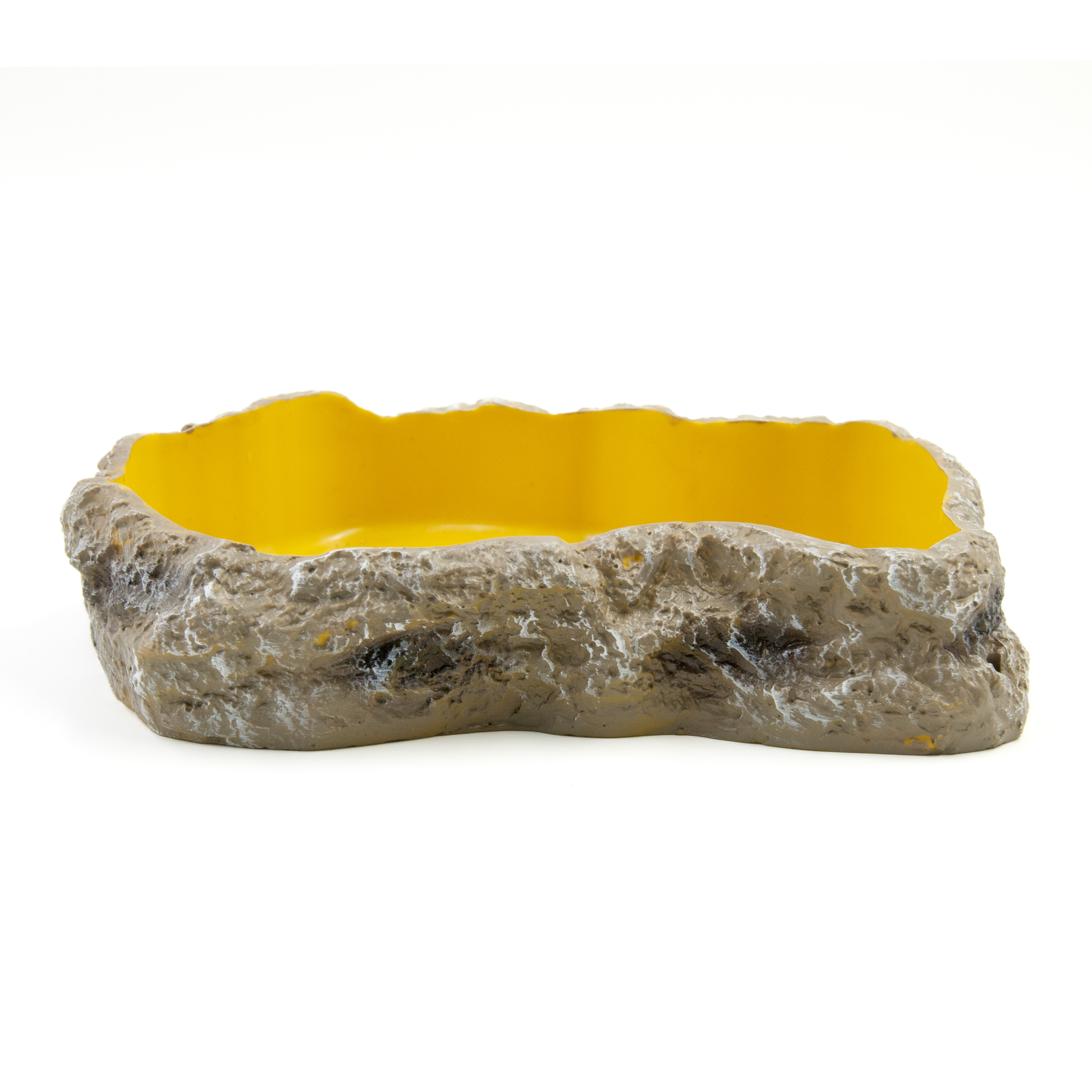 Поилка-кормушка для рептилий MCLANZOO Bowls, желтая, 18.5х13.0х3.9см
