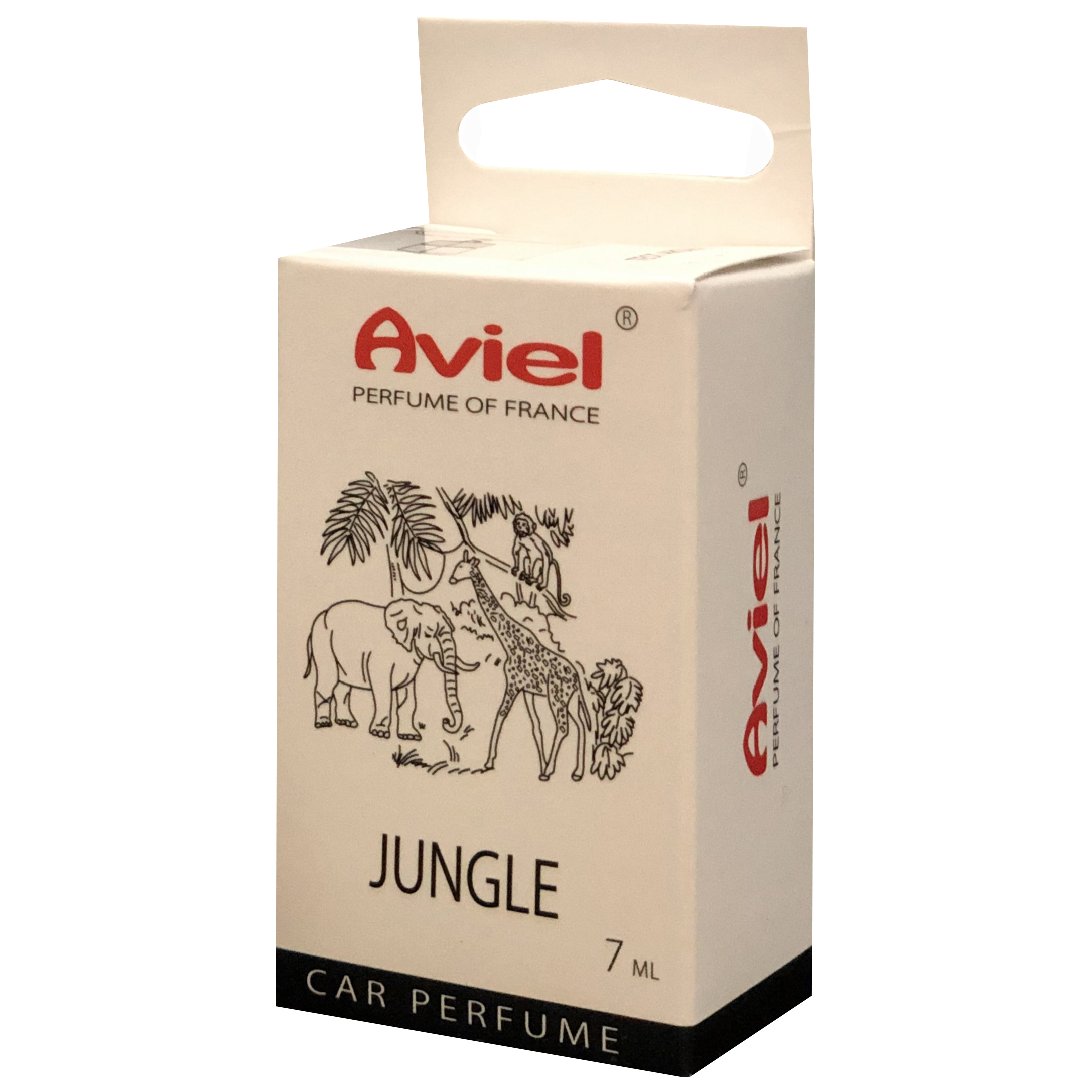 

Ароматизатор подвесной жидкостный (Jungle) 7мл Perfume of France AVIEL, Бежевый;прозрачный