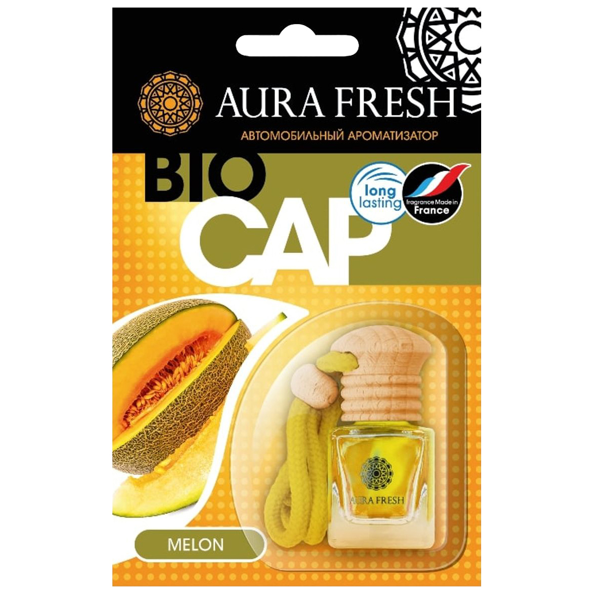 фото Ароматизатор подвесной жидкостный (melon) 6мл bio cap aura fresh