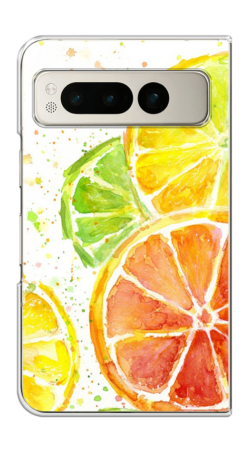

Чехол на Google Pixel Fold "Цитрусовые", Белый;желтый;красный;зеленый, 271850-1
