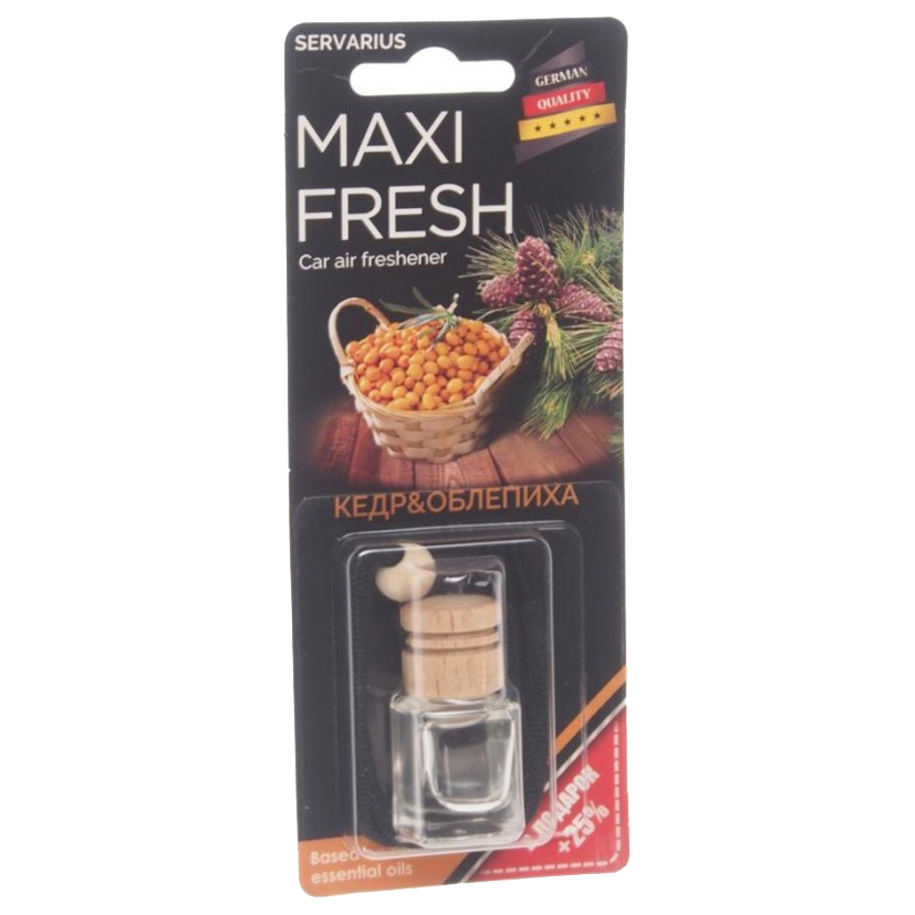 Ароматизатор в машину MAXI FRESH HMF42 Кедр и облепиха