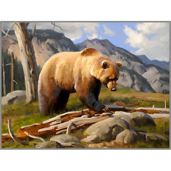 

Алмазная мозаика MILATO Бурый без подрамника 40 x 30 см, 37 цветов, Бурый