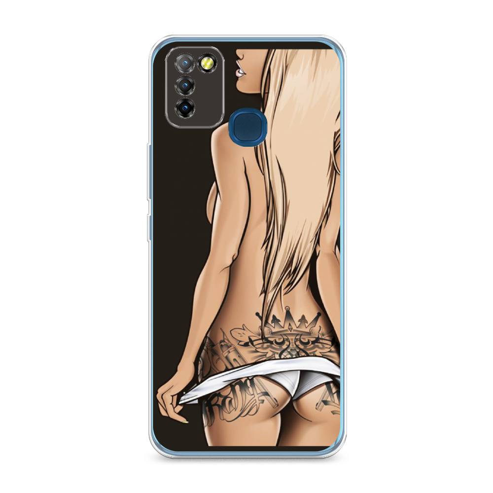 

Чехол на Infinix HOT 10 Lite "Обнаженная девушка", 3100350-6