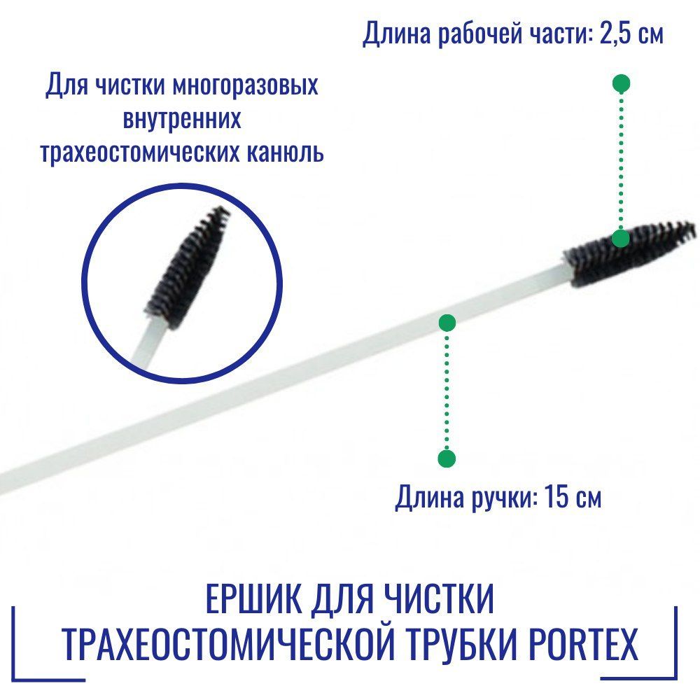 

Ершик для чистки трахеостомической трубки Portex 100/855/000