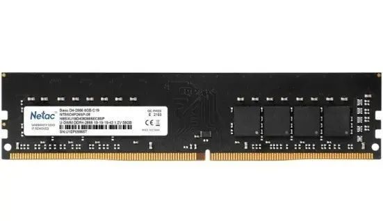 

Оперативная память Netac DDR4 1x8Gb 2666MHz (NTBSD4P26SP-08)