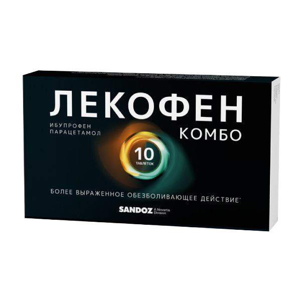 Купить Лекофен Комбо таблетки 200+500 мг 10 шт., Rontis Hellas