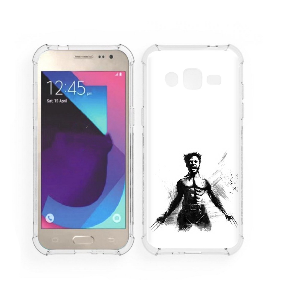 

Чехол MyPads Tocco для Samsung Galaxy J2 росомаха (PT226924.572.587), Прозрачный, Tocco