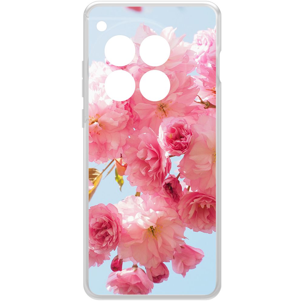 

Чехол-накладка Krutoff Clear Case Сакура для OnePlus 12, Прозрачный