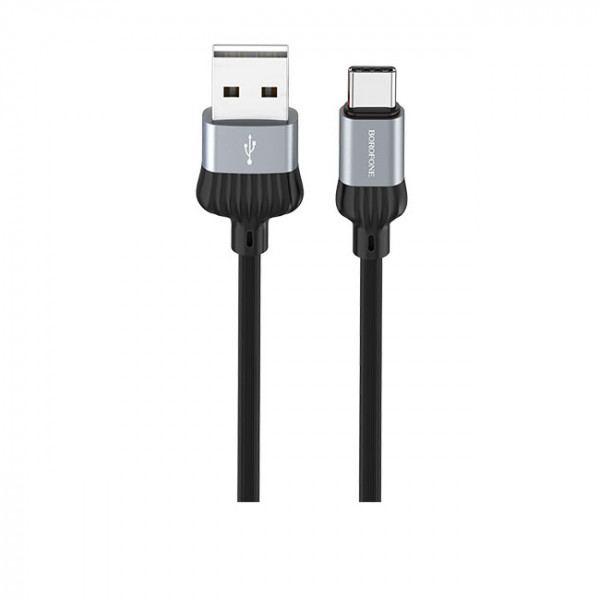 

Кабель BOROFONE BX28 Dignity USB - Type-C, 3 А, 1 м, серый, BX28 Dignity