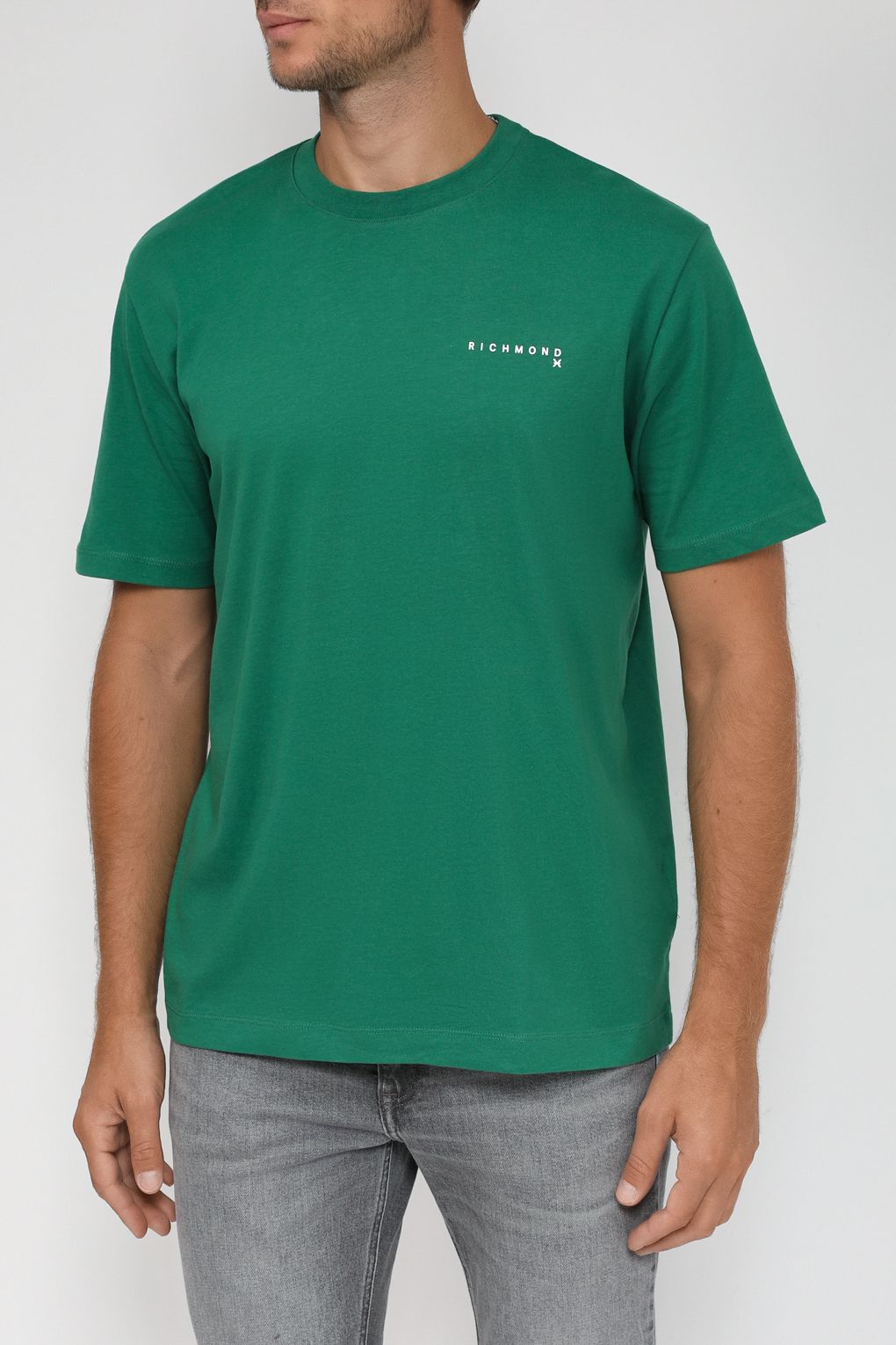 

Футболка мужская John Richmond UMA23003TS зеленая XL, Зеленый, UMA23003TS