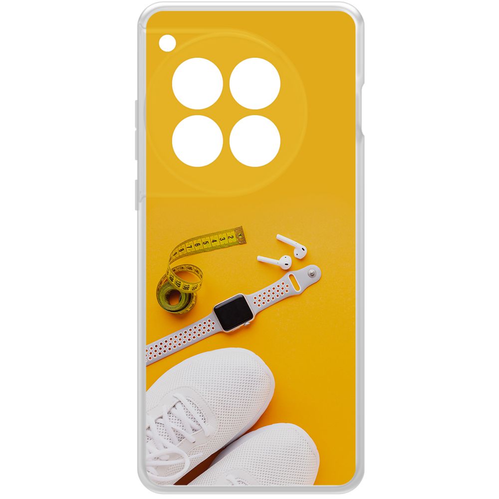 

Чехол-накладка Krutoff Clear Case Кроссовки женские Фитнес для OnePlus 12, Прозрачный