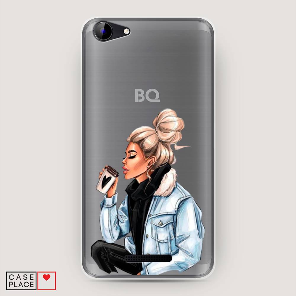 

Чехол Awog на BQ 5059 Strike Power / BQ 5059 Страйк Пауэр "Cute girl", Коричневый;бежевый, 200950-7