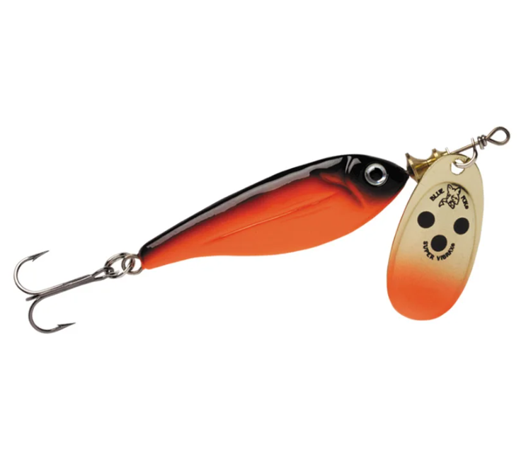 

Блесна вращающаяся Blue Fox Minnow Super Vibrax,  SRB, 18 г, Оранжевый;черный