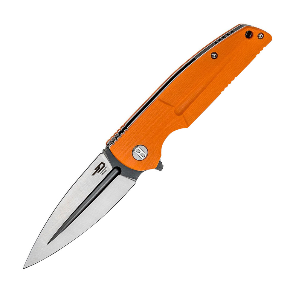 Складной нож Bestech Knives Fin, сталь 14C28N, рукоять оранжевый G-10 BG34B-2