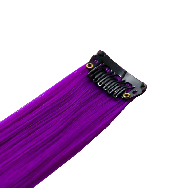 Цветные пряди для волос ОтПАНДного Нового Года (Темно-фиолетовый) 50 см ок искусственный орхидея 75 см фиолетовый y4 6936