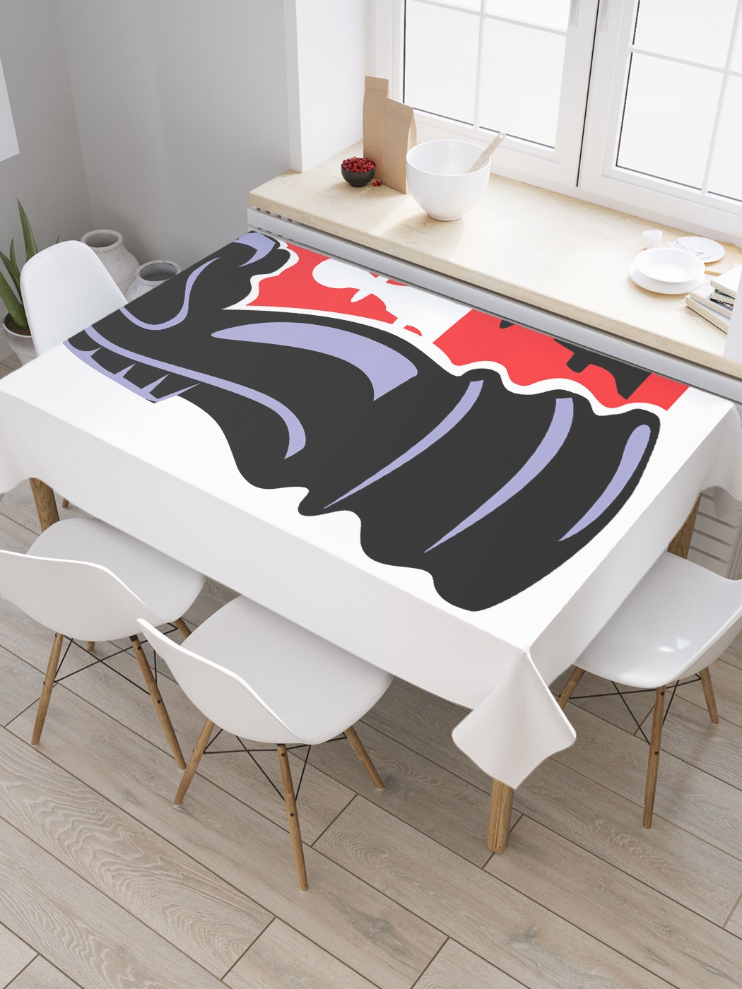 

Скатерть прямоугольная JoyArty "Конь и пешки" из сатена, 180x145 см, Конь и пешки