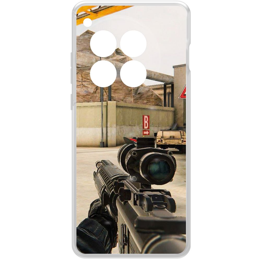 

Чехол-накладка Krutoff Clear Case Cтандофф 2 (Standoff 2) - Оптика для OnePlus 12, Прозрачный