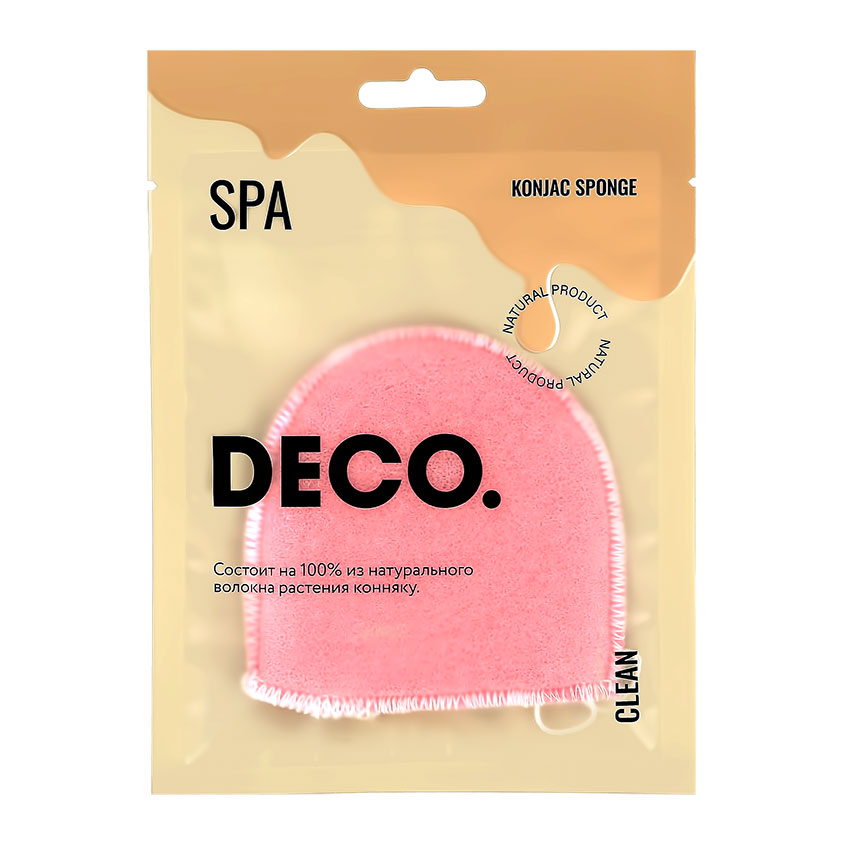 фото Спонж из конняку deco. clean deep pink