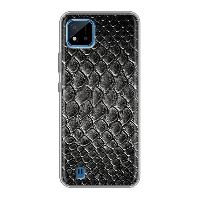 

Дизайнерский силиконовый чехол для Realme C20 / Realme C11 (2021) Кожа змеи