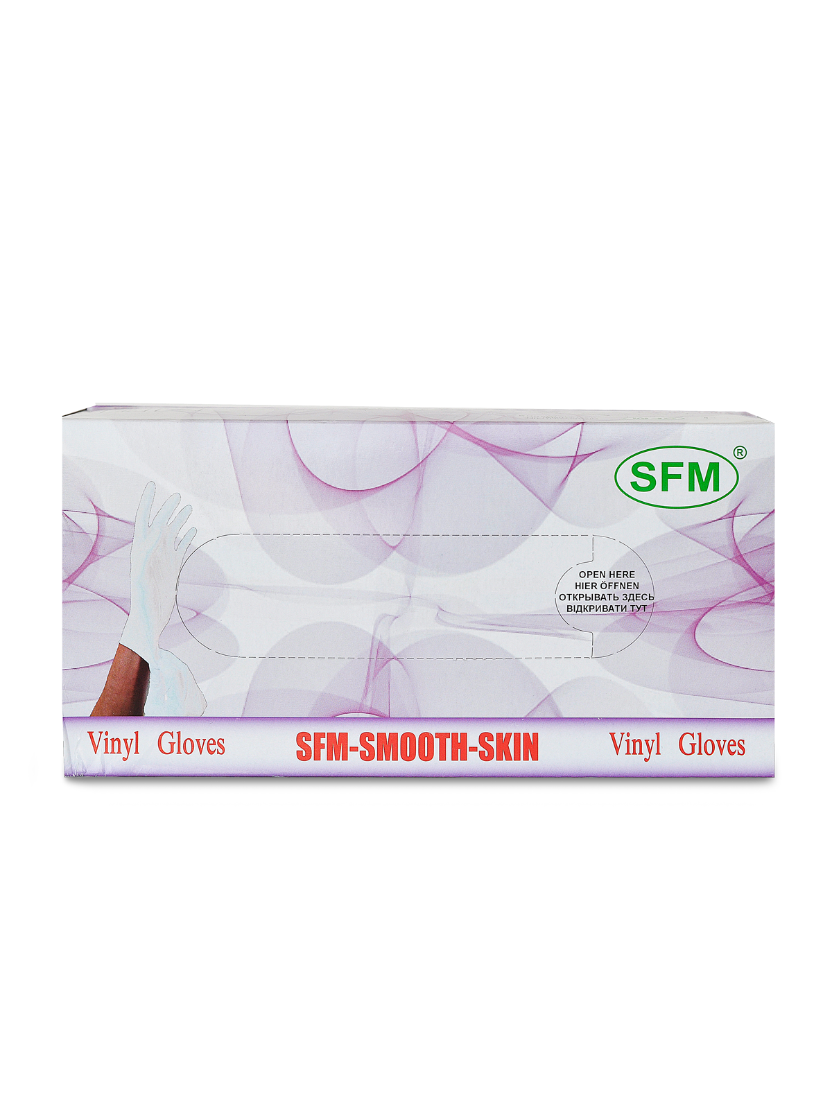 Купить Smooth-Skin, Перчатки медицинские прозрачные SFM, размер M, 100 шт