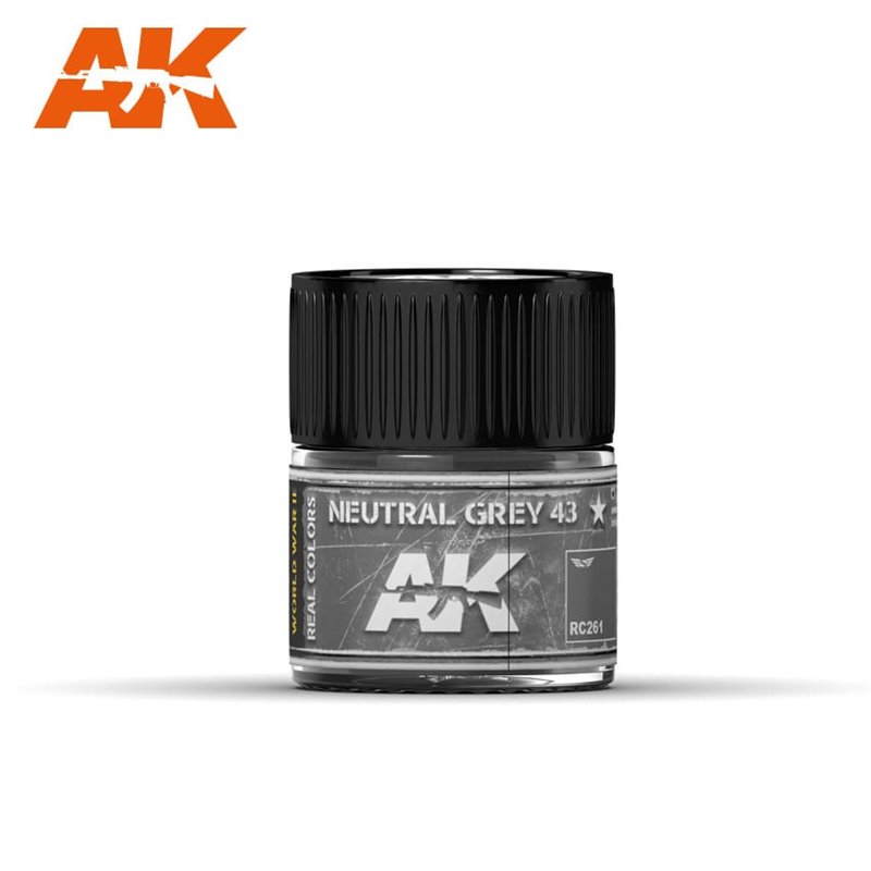 Краска акриловая AK Interactive Neutral Grey 43, 10 мл