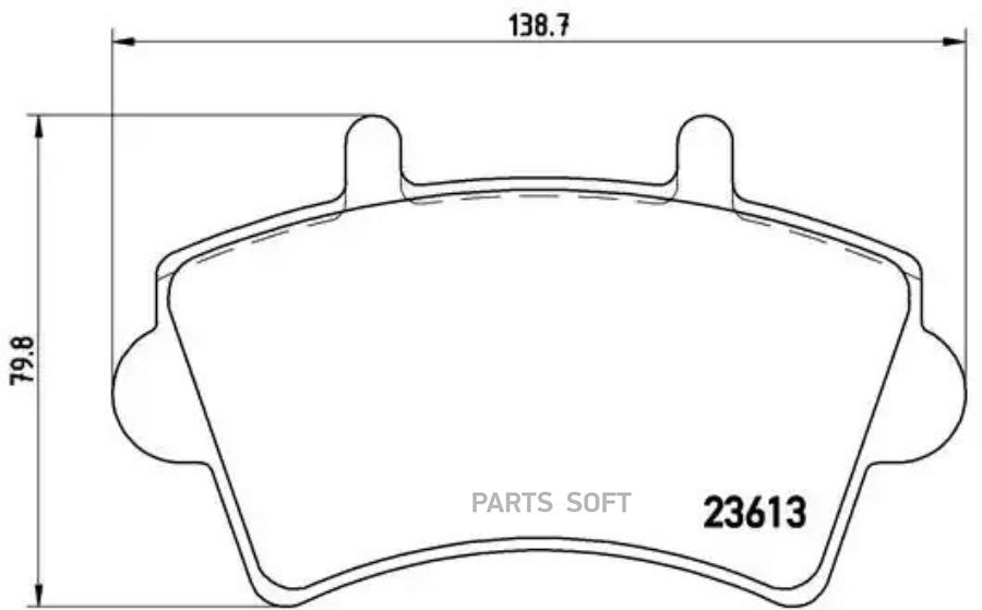 

Колодки тормозные brembo дисковые P59039