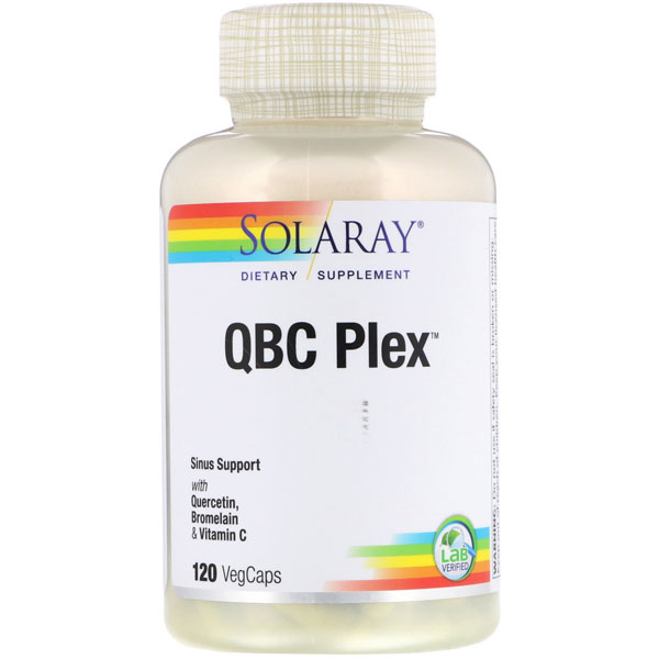 

Solaray QBC Plex, 120 капсул, Кверцетин Бромелайн Витамин С мощная формула