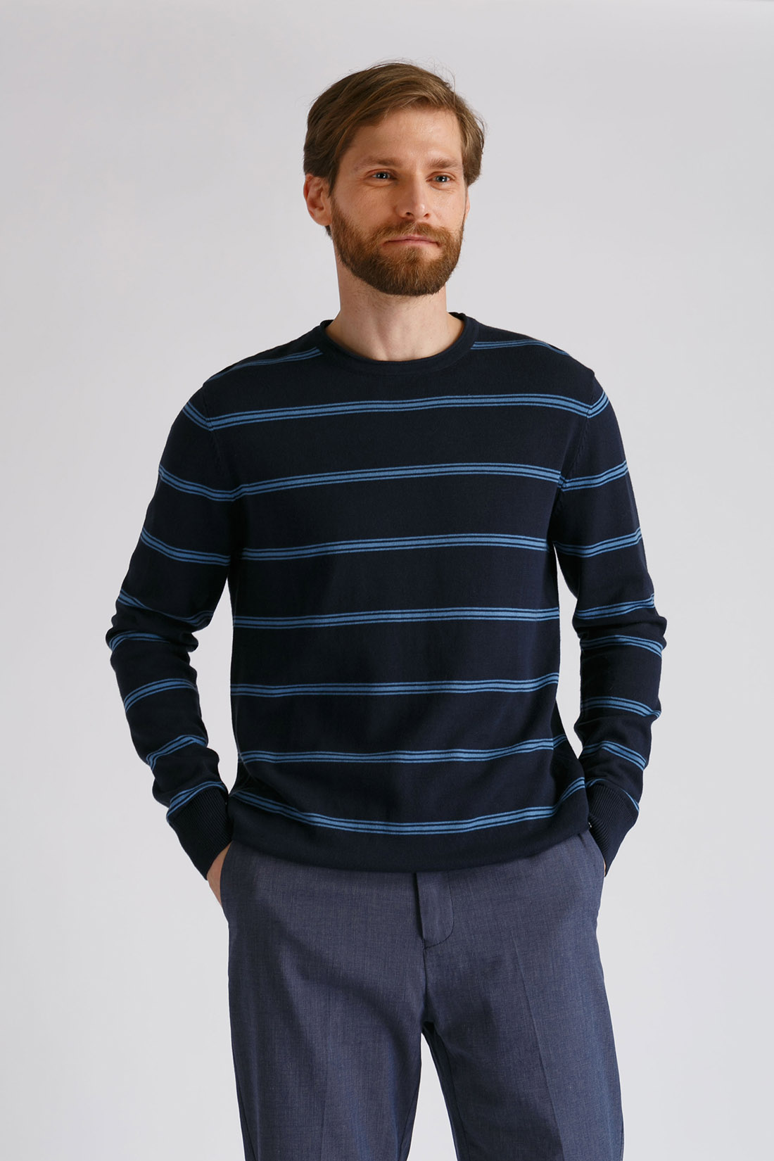 

Джемпер мужской Baon B6322013 синий 2XL, B6322013