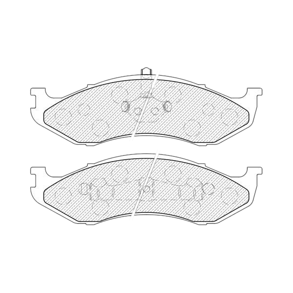 

Тормозные колодки JEENICE передние дисковые WS215400