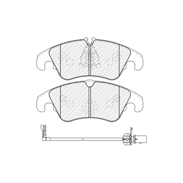 

Тормозные колодки JEENICE передние дисковые WS241800