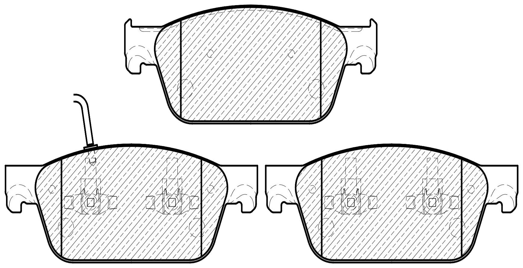 

Тормозные колодки JEENICE передние дисковые WS259900