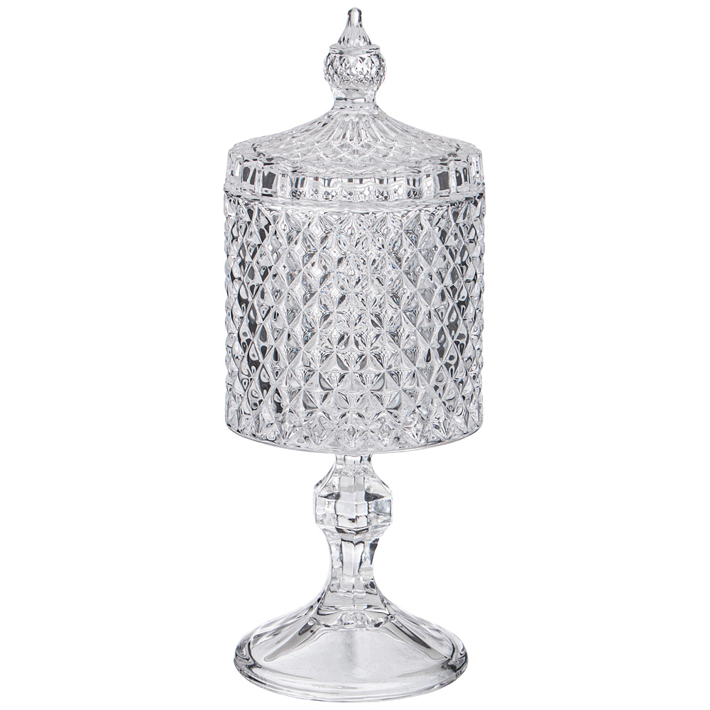 

Емкость для хранения на ножке Lefard Diamant 8.5х8.5х23 см, Прозрачный