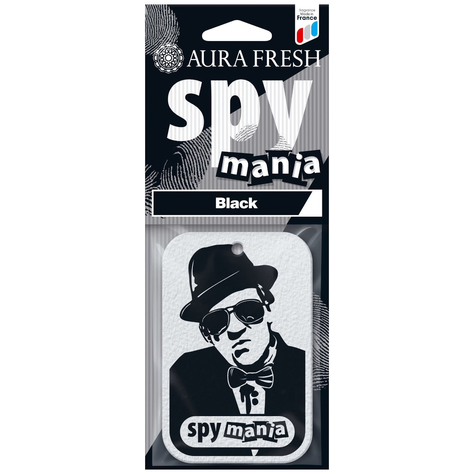 фото Ароматизатор подвесной картонный (black) spy mania aura fresh