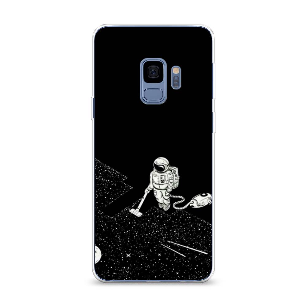 Чехол Awog  на Samsung Galaxy S9 Космонавт с пылесосом