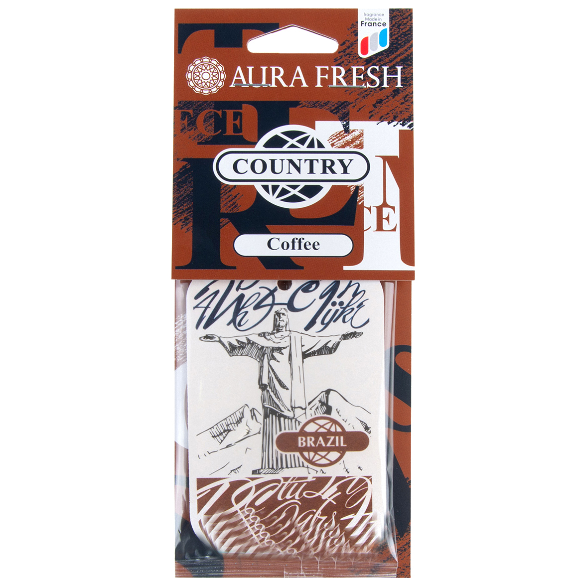 

Ароматизатор в машину aura fresh 23020 coffee, Бежевый;коричневый