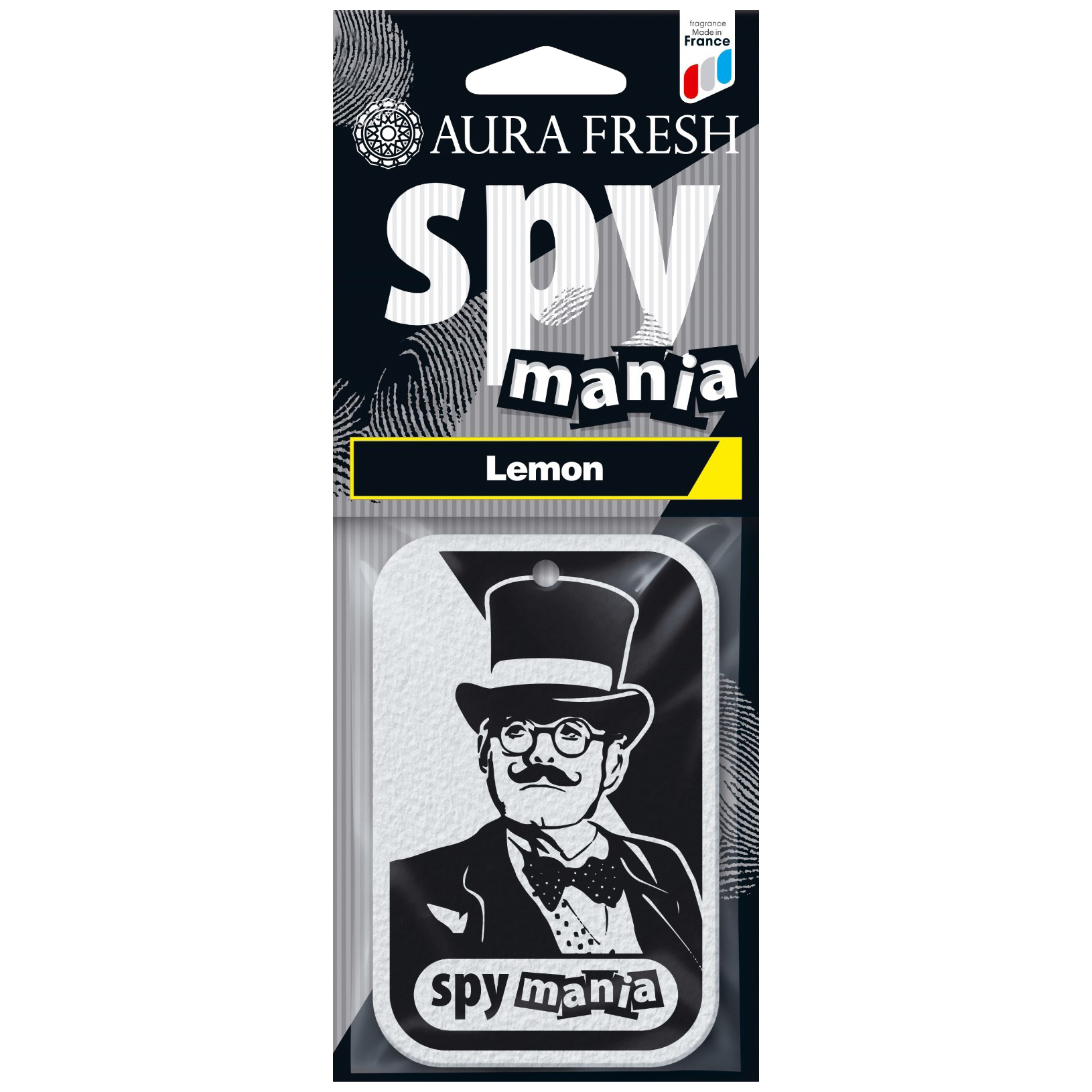 фото Ароматизатор подвесной картонный (lemon) spy mania aura fresh