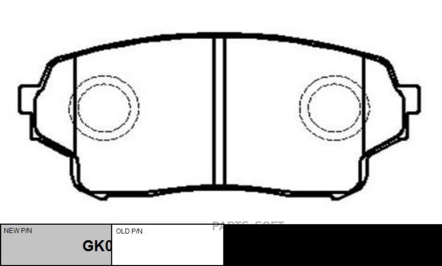 

Колодки торм. SUZUKI GRAND VITARA 05- тор.сист.Akebono .нов.№ GK0953 1шт CTR CKS-13