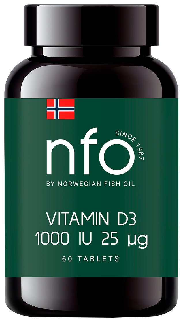 

Витамин Д3 Norwegian Fish Oil таблетки 1000 МЕ 60 шт.