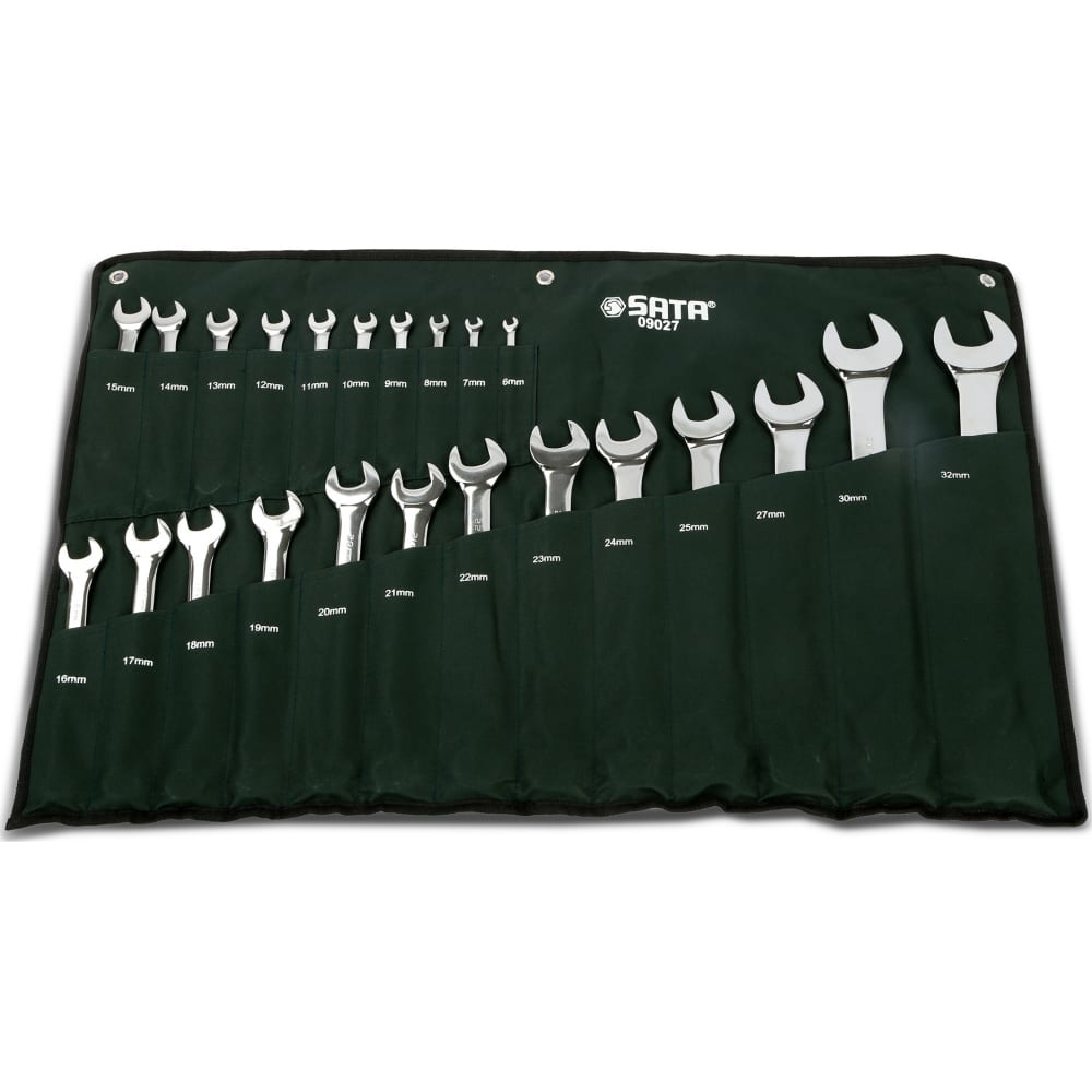 Sata Набор комбинированных ключей из 23 предметов метрический 09027