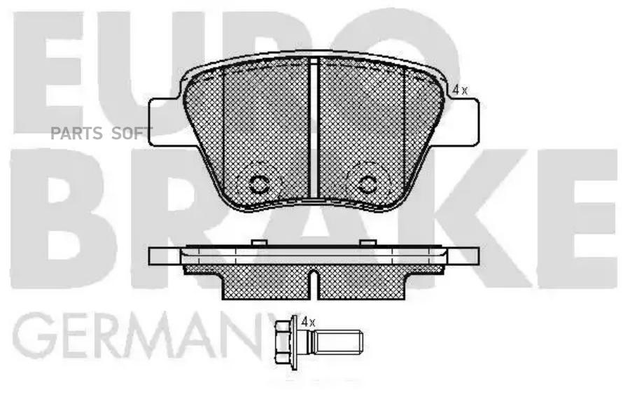 Тормозные колодки EUROBRAKE  55022247101