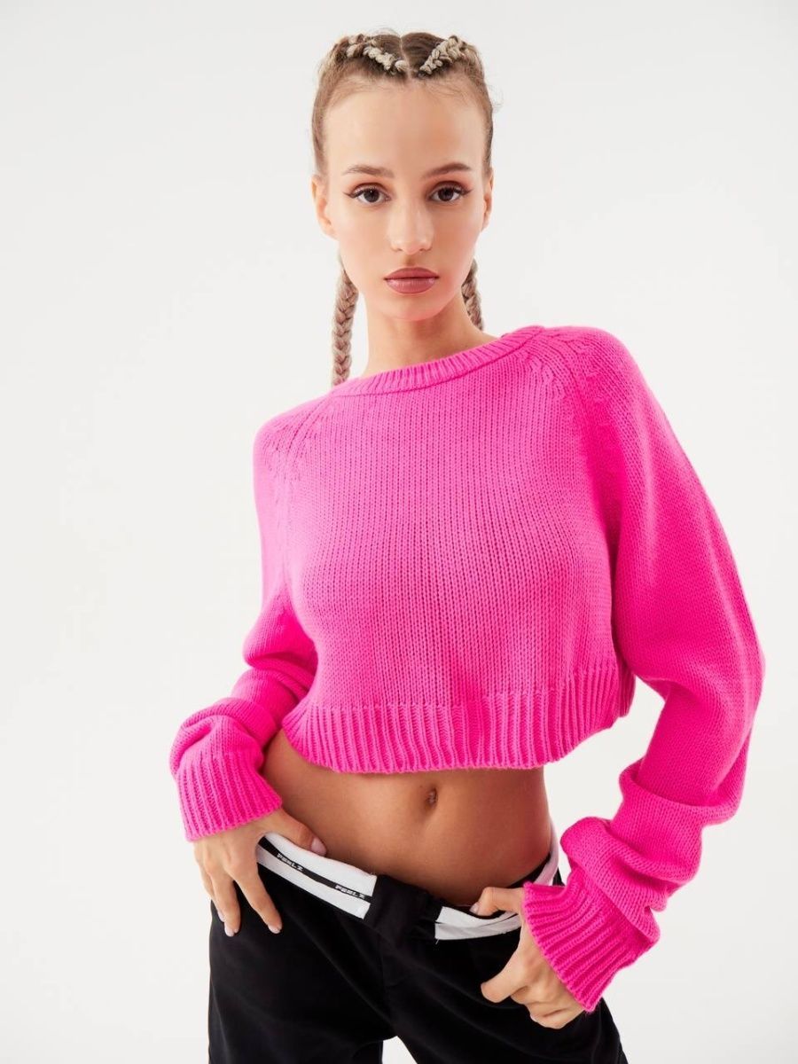 Джемпер женский Feelz Crop розовый ONE SIZE