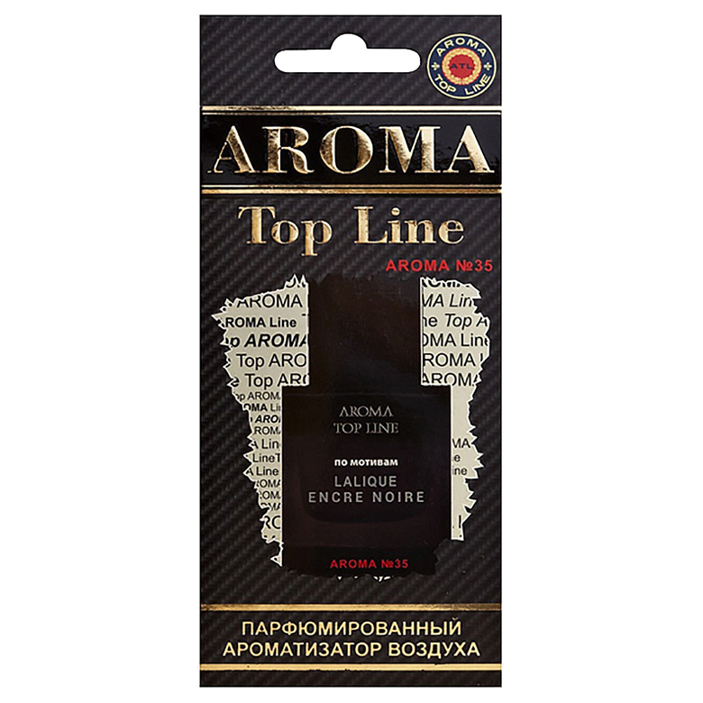 

Ароматизатор подвесной пластина (№35 Lalique Encre Noire) TOP LINE, Черный